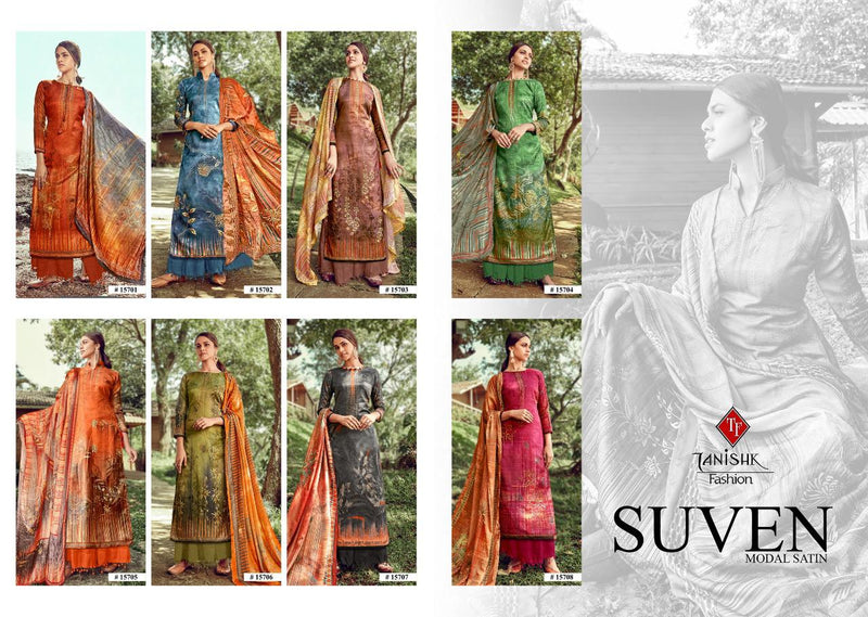 Tanishk Fashion Suven Pure Model Satin Digital Print Salwar Kameez