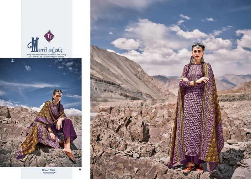 Tanishk Ladakh Pashmina Dobby With Print Suit