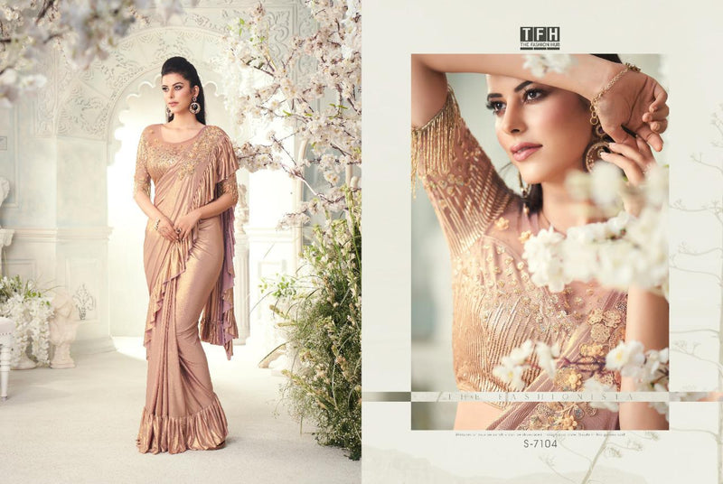 The Sparkle Smooth Imported Smooth Silk Fancy Saree