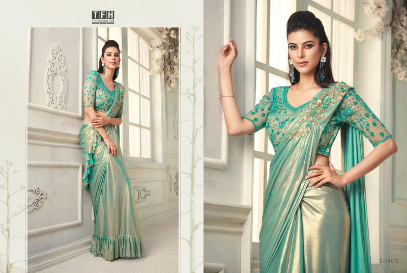 The Sparkle Smooth Imported Smooth Silk Fancy Saree
