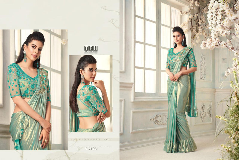 The Sparkle Smooth Imported Smooth Silk Fancy Saree