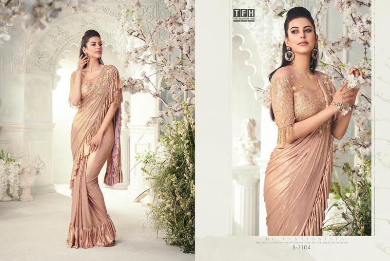 The Sparkle Smooth Imported Smooth Silk Fancy Saree