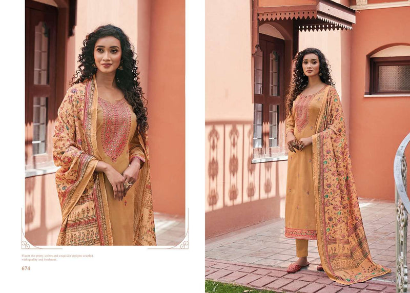 Triple Aaa Kamlee Jam Silk With Embroidery Work Exclusive Casual Wear Salwar Kameez With Dupatta