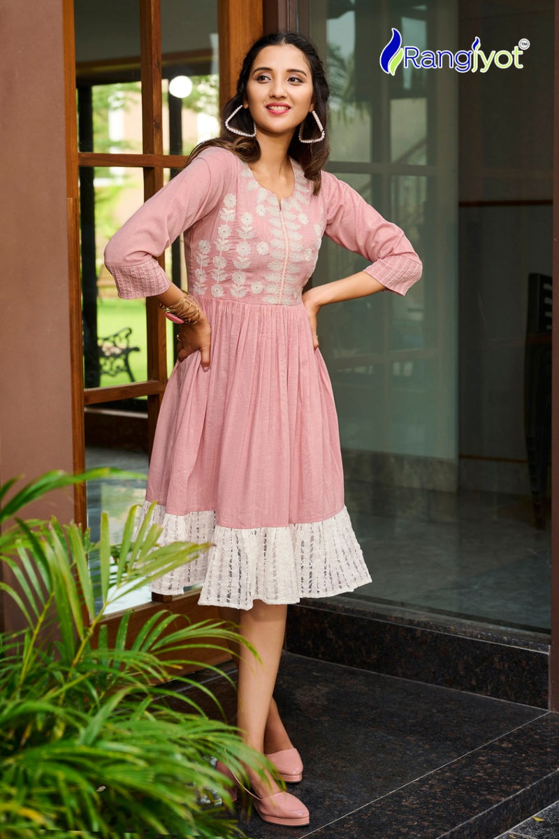 Rangjyot Unique Vol 1 Viscose With Fancy Work Stylish Designer Party Wear Short Western Top