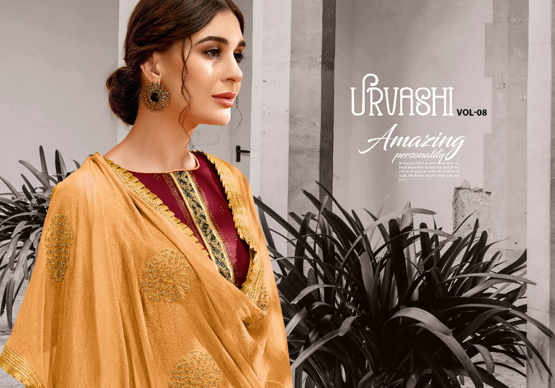 Sweety Urvashi Vol 8 Jam Satin Causal Wear Salwar Suit