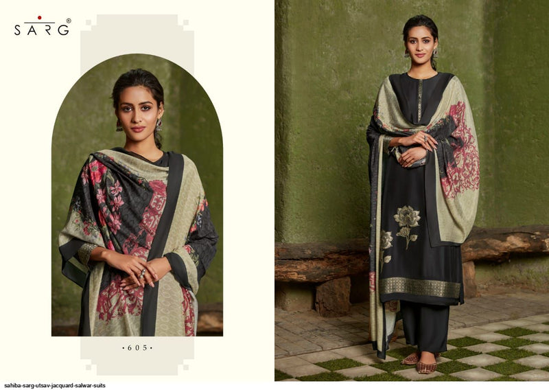 Sahiba Sarg Utsav Jacquard Festive Wear Salwar Suits With Digital Print
