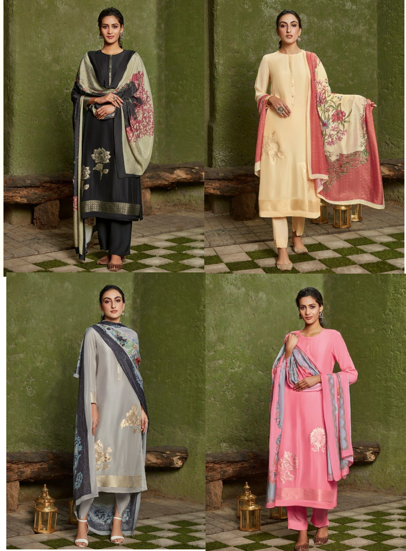 Sahiba Sarg Utsav Jacquard Festive Wear Salwar Suits With Digital Print
