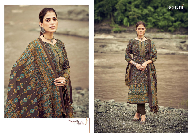 Romani Fashion Vaadiyaan Pashmina With Printed Work Stylish Designer Festive Wear Salwar Kameez