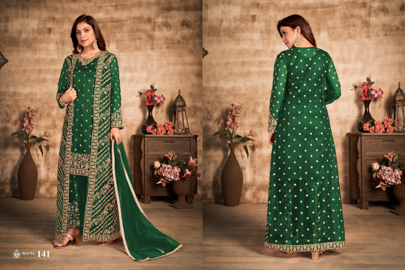 New Arrival Vaani Vol 14 Net Embroidered Designer Pakistani Style Wedding Wear Salwar Suits