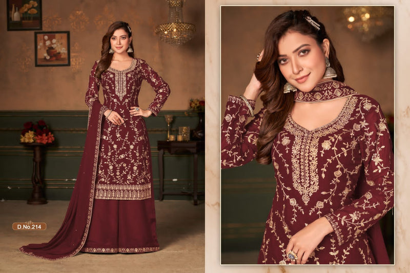 New Arrival Vaani Vol 21 Fox Georgette Designer Wedding Wear Semi Stitched Salwar Suits