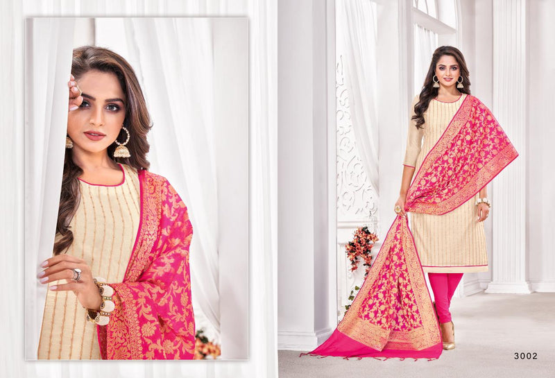 Shagun Lifestyle Vaccine Vol 3 With Embroidery Work Salwar Suits In Modal Silk