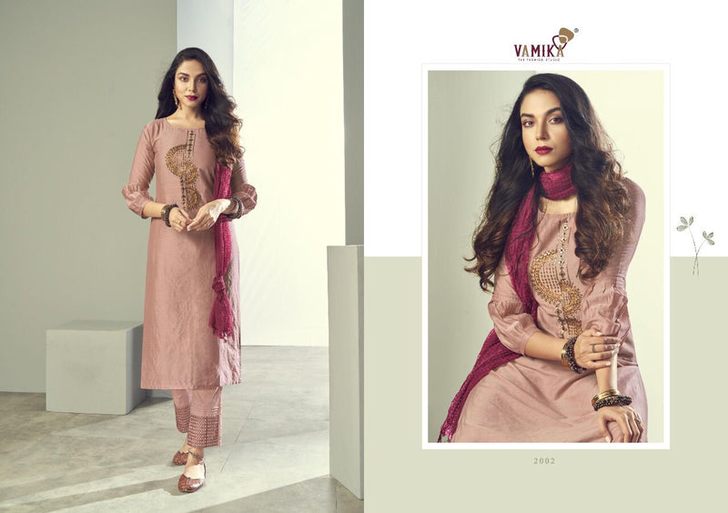 Vamika Fashion Ruhana Pure Viscose Silk Stylish Ready Made Kurti Collection