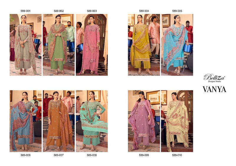 Belliza Designer Studio Vanya Collection Of Cotton Party Wear Salwar Suits With Digital Print