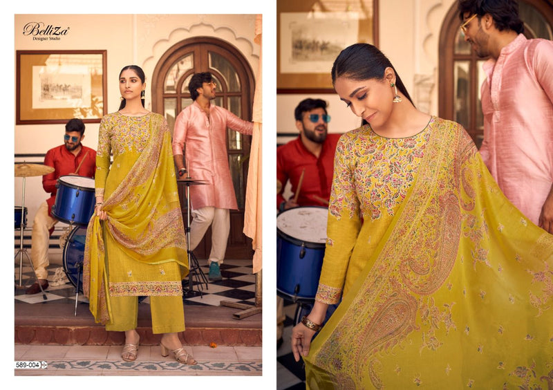 Belliza Designer Studio Vanya Collection Of Cotton Party Wear Salwar Suits With Digital Print