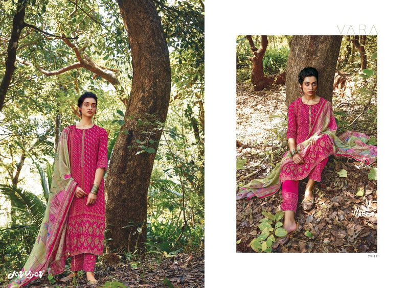 Jay Vijay Vara Silk With Printed Work Stylish Designer Attractive Look Fancy Salwar Kameez