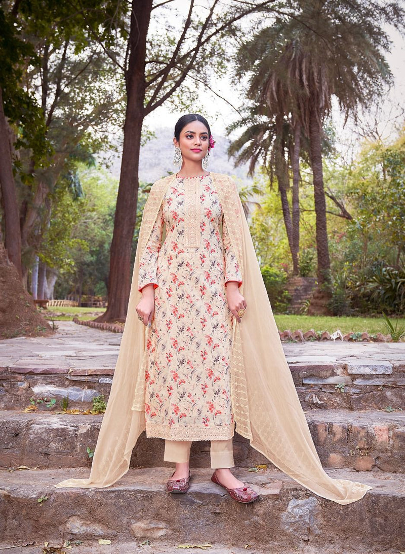 Shurooq Vartika Lawn Cotton Stylish Designer Digital Printed With Embroidery Salwar Suit