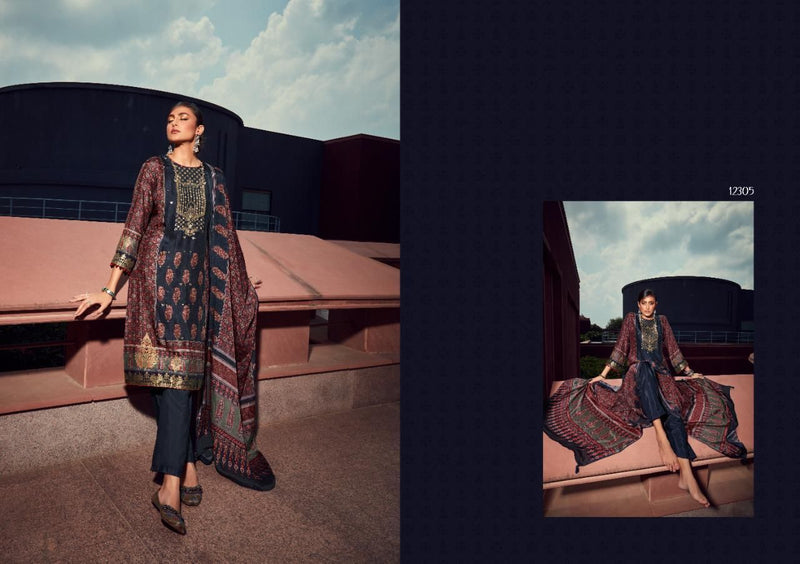 Deepsy Suit Veeha Pure Dola Jacquard Party Wear Embroidered Salwar Kameez With Digital Print