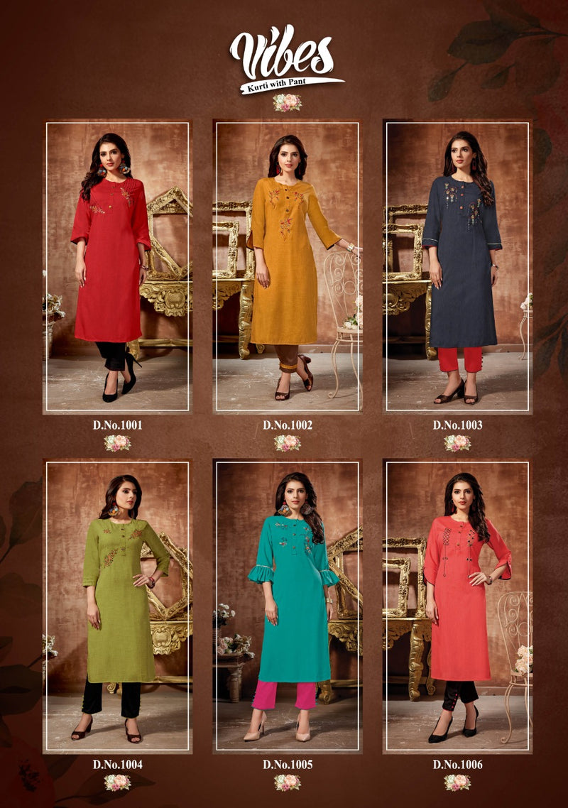 Alishka Vibes Rayon Cuasal Wear Kurti