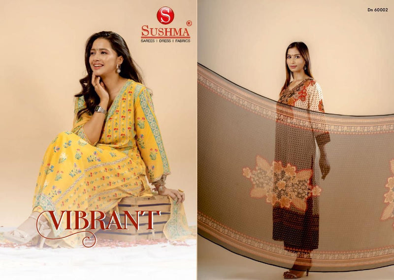 Sushma Vibrant Crepe With Fancy Printed Work Stylish Designer Casual Look Salwar Kameez