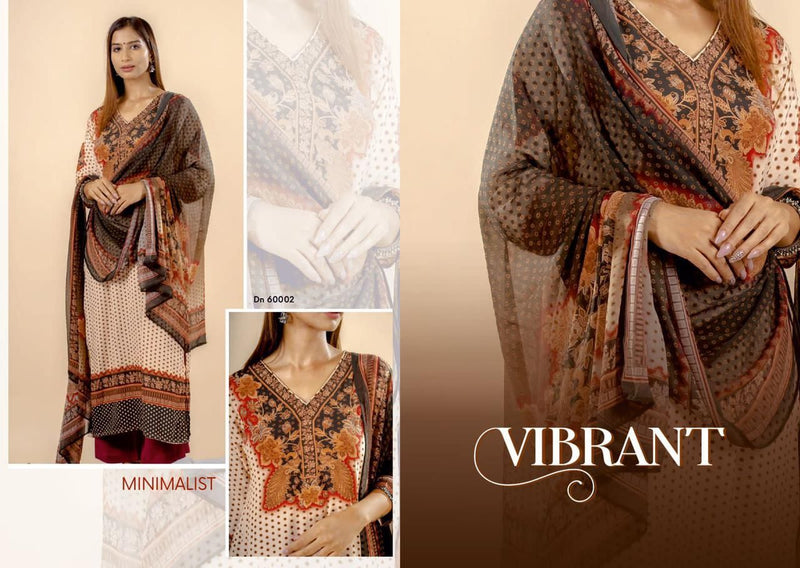 Sushma Vibrant Crepe With Fancy Printed Work Stylish Designer Casual Look Salwar Kameez