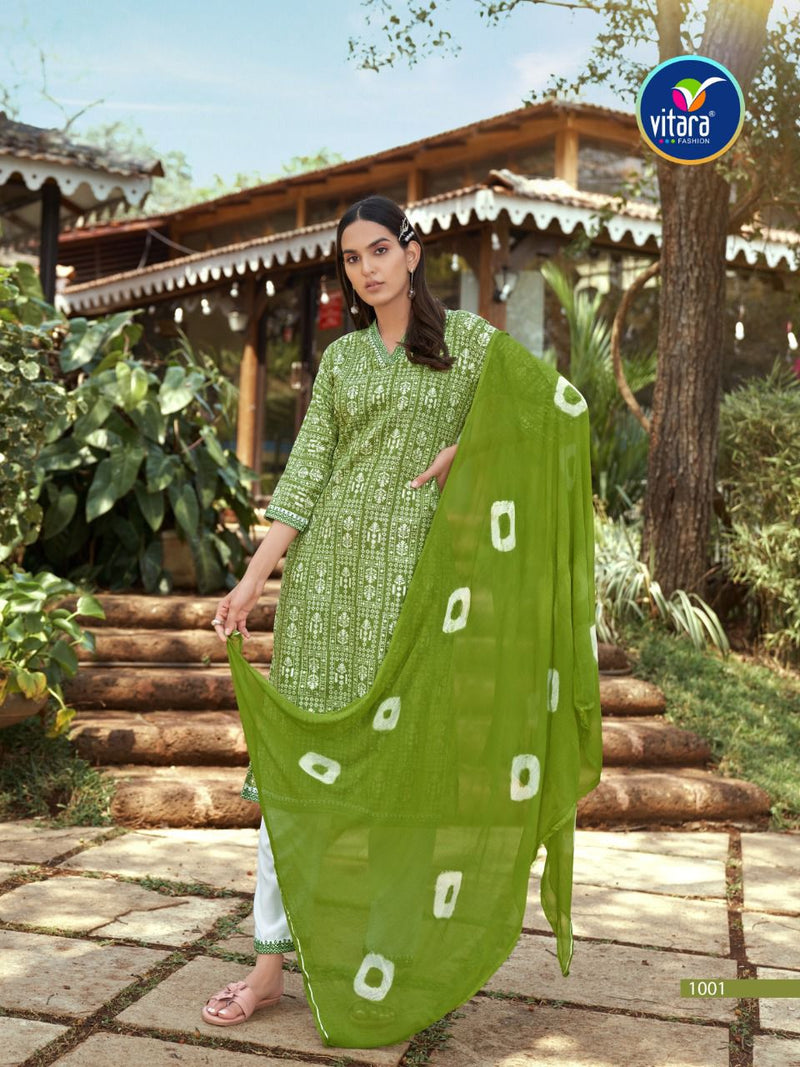 Vitara Fashion Victoria Rayon Designer Embroidered Party Wear Ready Made  Suits
