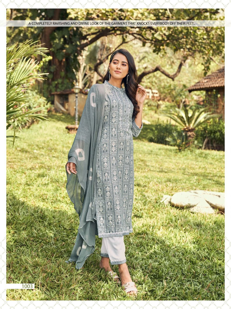 Vitara Fashion Victoria Rayon Designer Embroidered Party Wear Ready Made  Suits