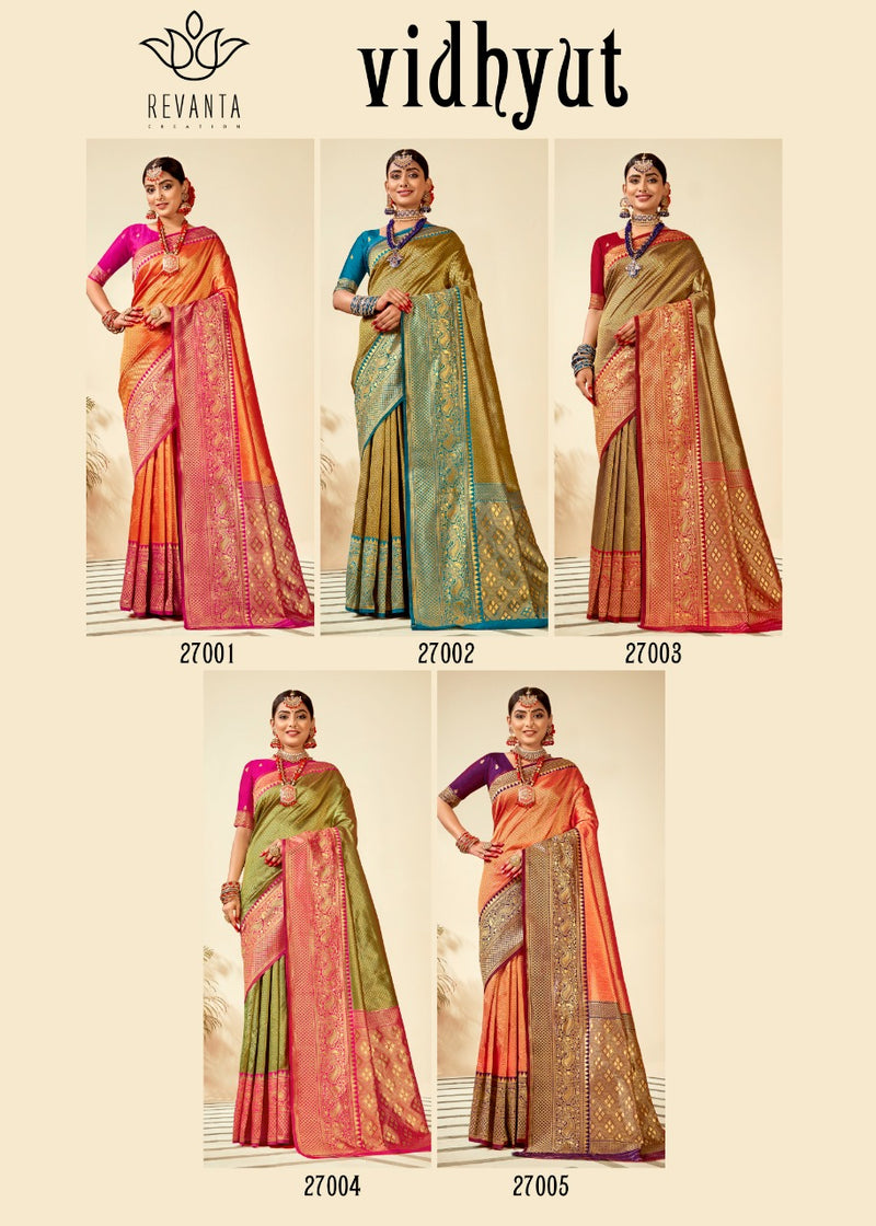Revanta Creation Vidhyut Pure Silk Designer Party Wear Sarees