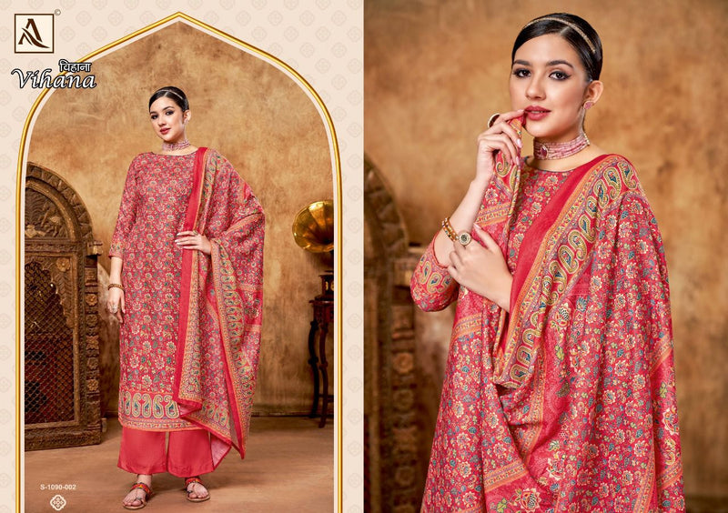 Alok Suit Vihana Pashmina With Fancy Work Stylish Designer Attractive Look Salwar Kameez