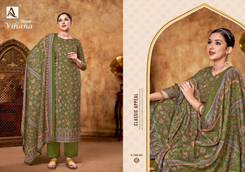 Alok Suit Vihana Pashmina With Fancy Work Stylish Designer Attractive Look Salwar Kameez