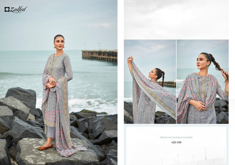 Zulfat Designer Suits Vincee Pure Cotton Festive Wear Salwar Suits