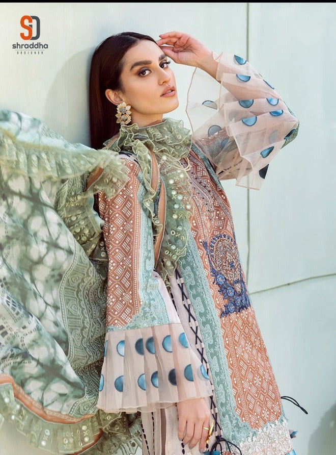Shraddha Designer Vintage Vol 7 Nx Lawn Cotton Printed Pakistani Style Festive Wear Salwar Suits
