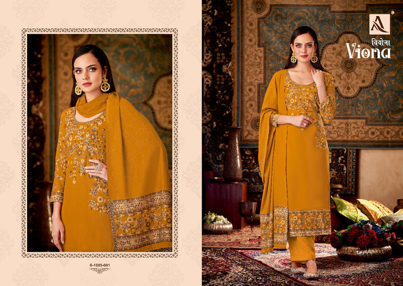Alok Suit Viona Pashmina With Beautiful Work Stylish Designer Casual Wear Fancy Salwar Kameez