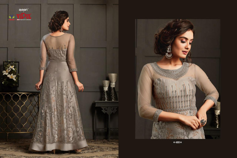 Vipul Fashion Elliza Designer Wedding Wear Gown Style Salwar Suits In Fancy