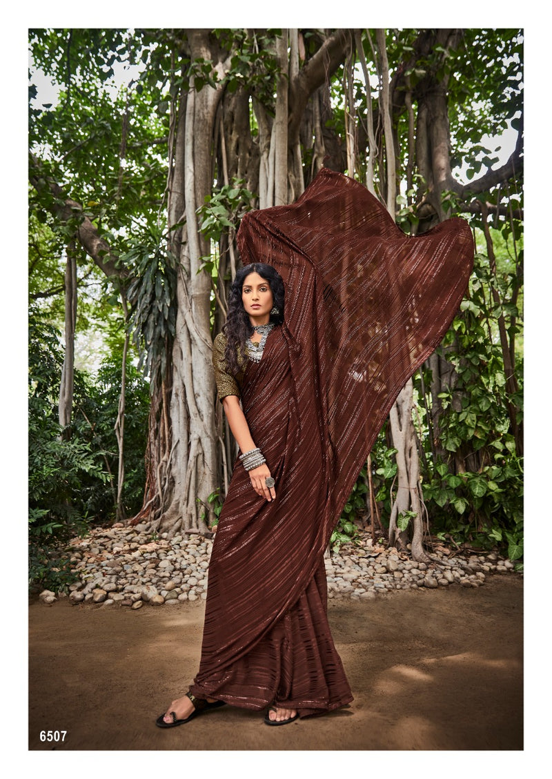 Kashvi Creation Virange Weightless Zari Patta Exclusive  Party Wear Sarees