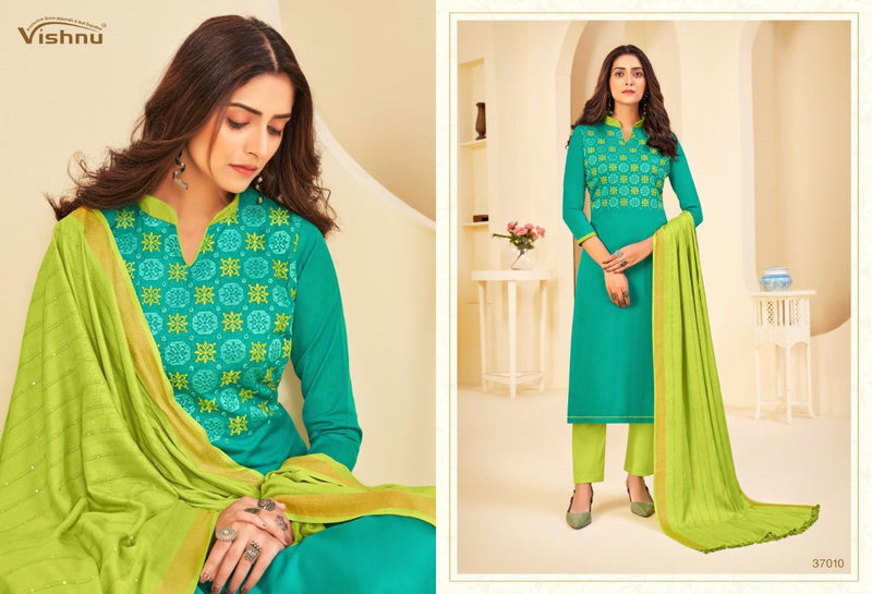 Vishnu Impex Nusrat Cotton Flex Stylish Designer Salwar Suit