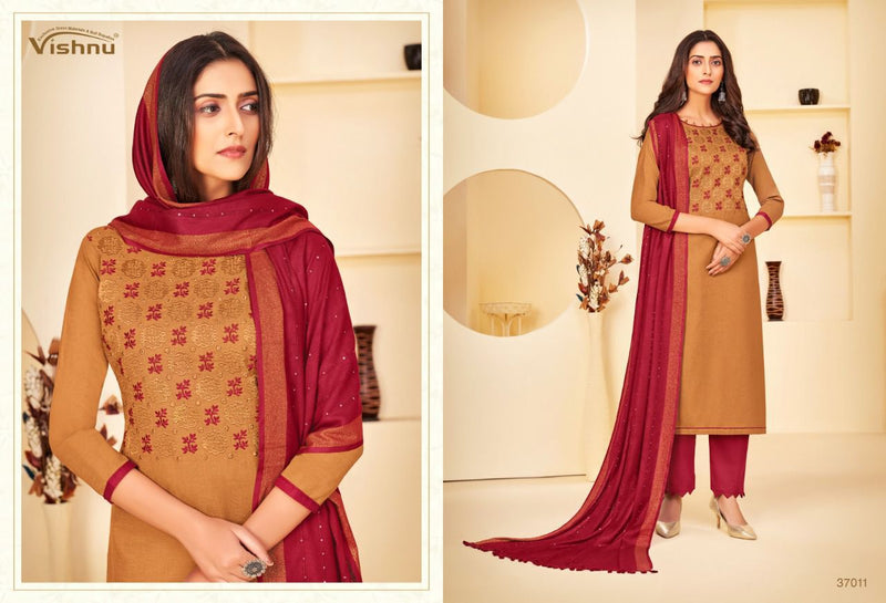 Vishnu Impex Nusrat Cotton Flex Stylish Designer Salwar Suit