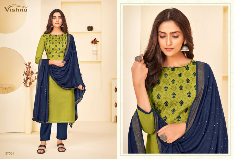 Vishnu Impex Nusrat Cotton Flex Stylish Designer Salwar Suit