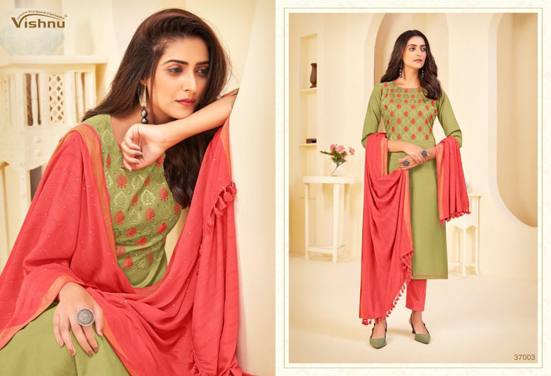 Vishnu Impex Nusrat Cotton Flex Stylish Designer Salwar Suit