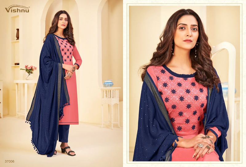 Vishnu Impex Nusrat Cotton Flex Stylish Designer Salwar Suit