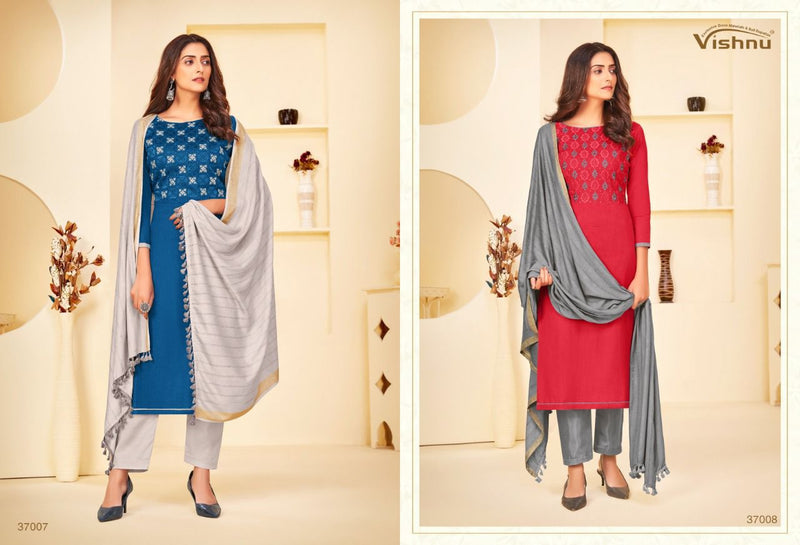 Vishnu Impex Nusrat Cotton Flex Stylish Designer Salwar Suit