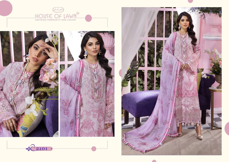 House Of Lawn Viva Anaya Pure Cotton With Heavy Embroidery Work Stylish Designer Pakistani Salwar Kameez