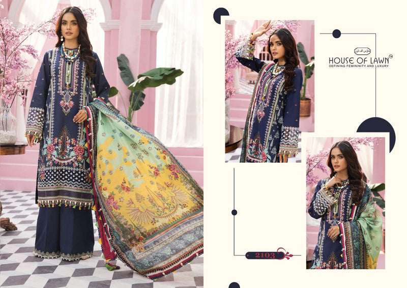 House Of Lawn Viva Anaya Pure Cotton With Heavy Embroidery Work Stylish Designer Pakistani Salwar Kameez