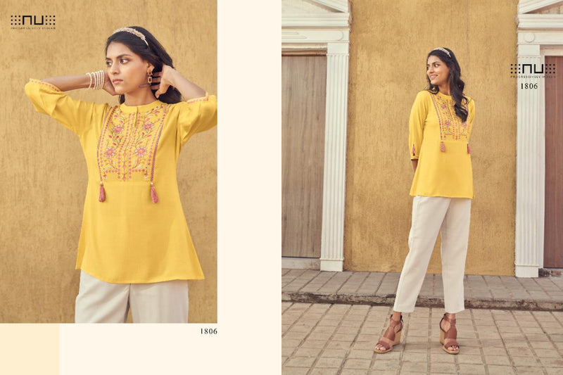 NU Progressively Indian Vol 18 Rayon Fancy Top Style Casual Wear Kurtis