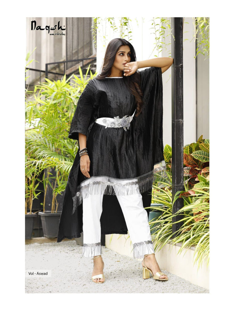 Naqsh Volaswad  Satin Party Wear Kurti