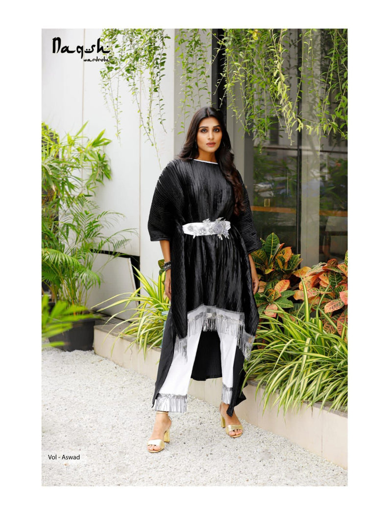 Naqsh Volaswad  Satin Party Wear Kurti