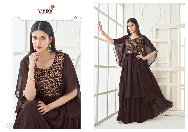 Vamika Fashion Vihana Georgette With Heavy  Embroidery  With Handwork gown