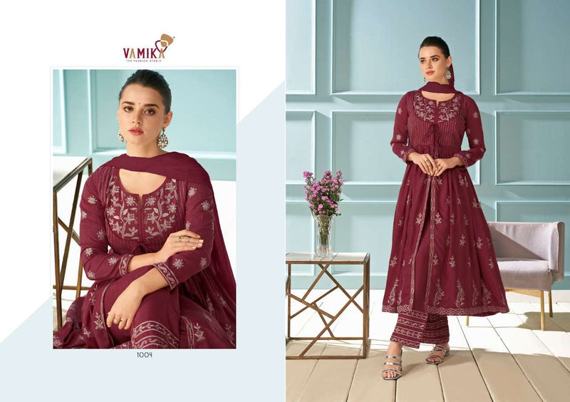 Vamika Presents By Lakhnavi Rayon With Embroidery Work Exclusive Casual Wear Salwar Suits