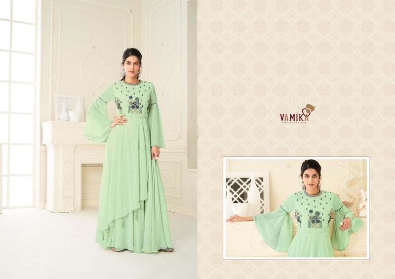 Vamika Sui Dhaga Vol 4 Heavy Georgette Embroidered Handwork Kurti