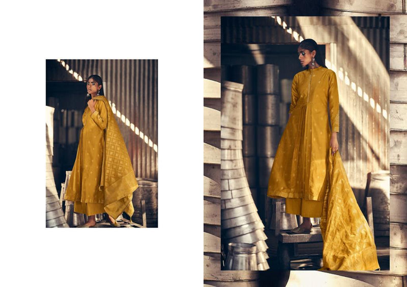 Varsha Fashion Presents The Loom Story Silk Satin Woven Designer Salwar Kameez