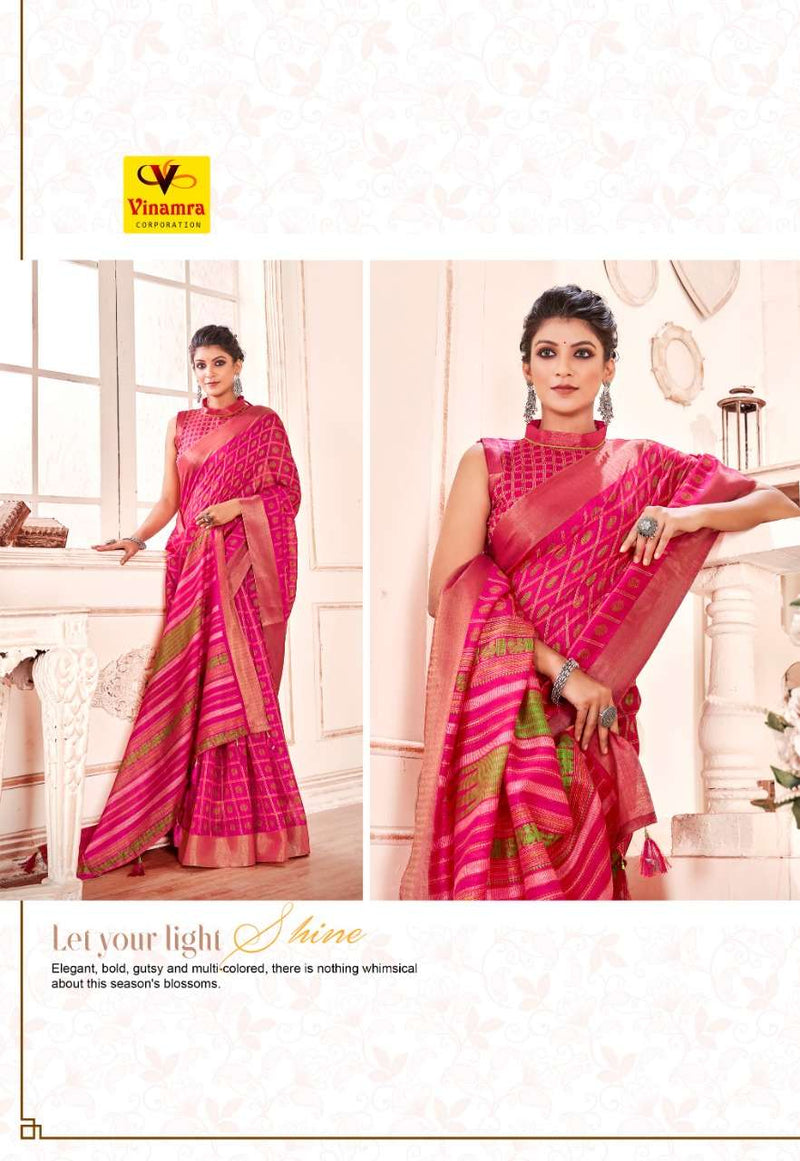 Vinamra Coproration Mysore Udhyog Vol 2 Cotton Zari Kasab Silk Saree